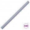 Osłony na ogrodzenie, 4 szt., PVC, 35x0,19 m, jasnoszare, mat