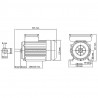 Silnik elektryczny, 1-fazowy, aluminium, 1,5kW/2HP, 2P, 2800rpm