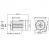 Silnik elektryczny, 1-fazowy, aluminiowy, 2,2kW/3KM, 2800 rpm
