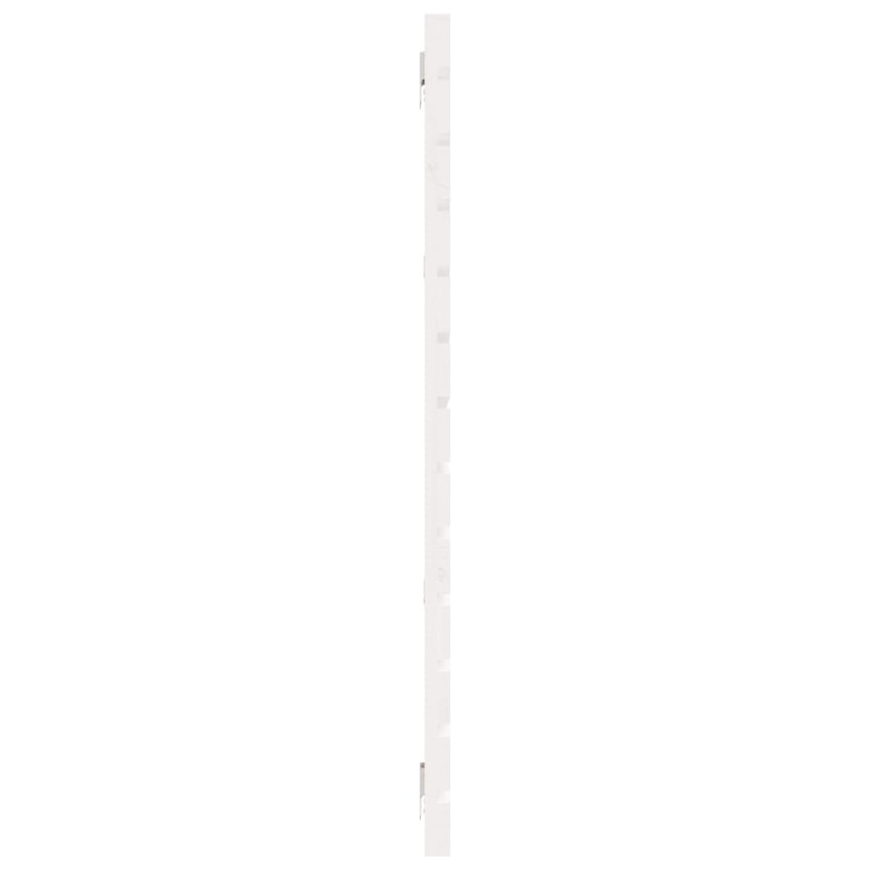 Wezgłowie łóżka, białe, 166x3x91,5 cm, lite drewno sosnowe