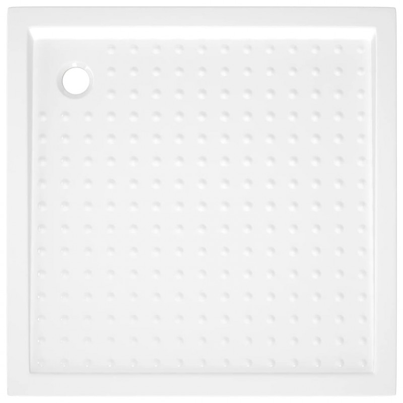 Brodzik prysznicowy z wypustkami, biały, 90x90x4 cm, ABS
