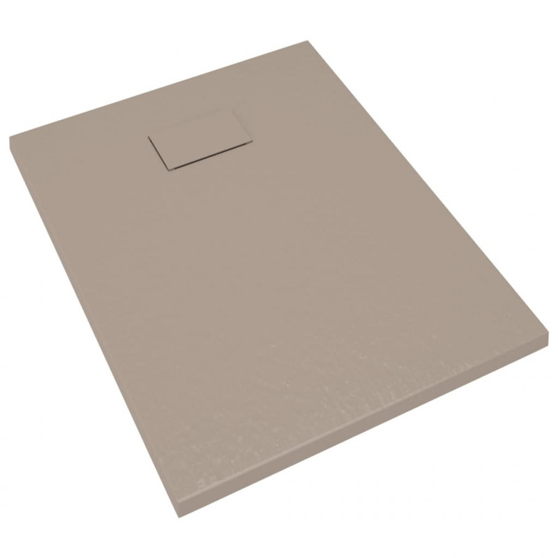 Brodzik prysznicowy, SMC, brązowy, 90 x 70 cm