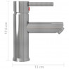 Bateria umywalkowa, srebrna, 130x176 mm