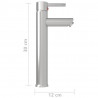 Bateria łazienkowa z mieszaczem, srebrna, 12x30 cm