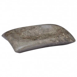 Umywalka, szara, 50x35x10 cm, marmurowa