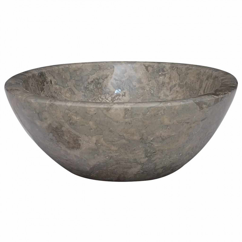 Umywalka, szara, 53x40x15 cm, marmurowa