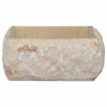 Umywalka, kremowa, 30 x 30 x 13 cm, marmurowa