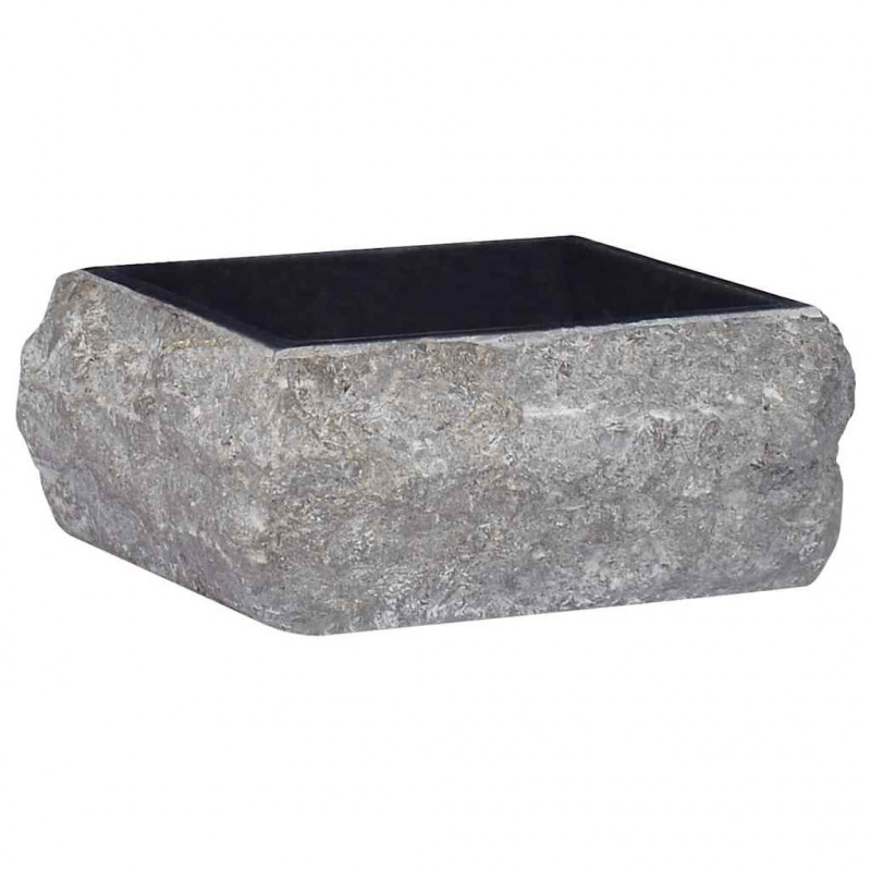 Umywalka, czarna, 30 x 30 x 13 cm, marmurowa