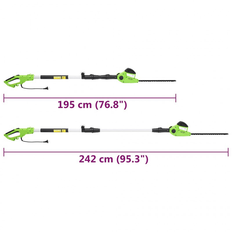 Teleskopowa piła łańcuchowa/nożyce do żywopłotu 2-w-1, 25/41 cm