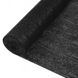 Siatka cieniująca, czarna, 1x50 m, HDPE, 150 g/m²