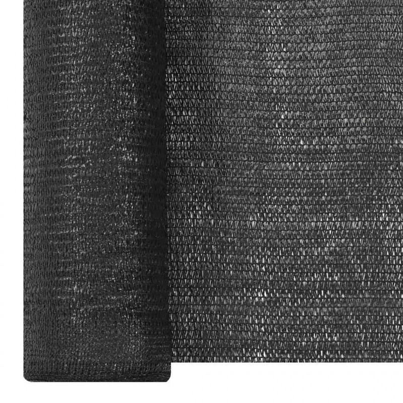 Siatka cieniująca, czarna, 1x50 m, HDPE, 150 g/m²