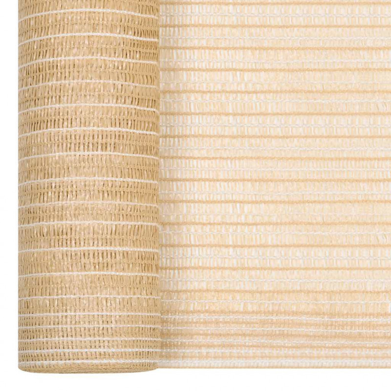 Siatka cieniująca, beżowa, 1,2 x 50 m, HDPE, 150 g/m²