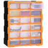 Organizer z 18 średnimi szufladkami, 38x16x47 cm