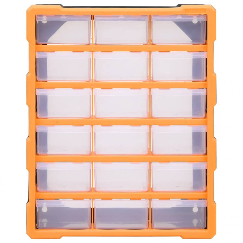 Organizer z 18 średnimi szufladkami, 38x16x47 cm