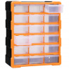 Organizer z 18 średnimi szufladkami, 38x16x47 cm