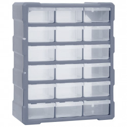 Organizer z 18 średnimi szufladkami, 38x16x47 cm