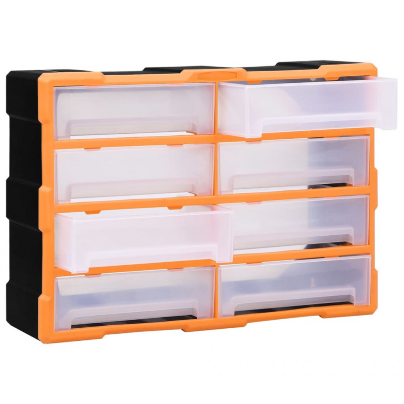 Organizer z 8 dużymi szufladkami, 52x16x37 cm