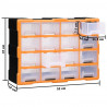 Organizer z 16 średnimi szufladkami, 52x16x37 cm