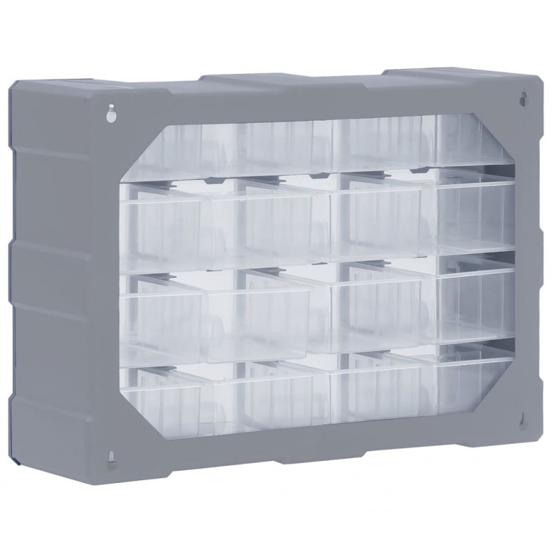 Organizer z 16 średnimi szufladkami, 52x16x37 cm
