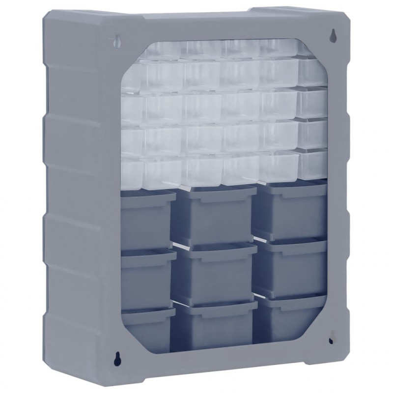 Organizer z 39 szufladkami, 38x16x47 cm