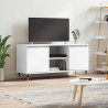 Szafka pod TV, biała, 104x35x50 cm, materiał drewnopochodny