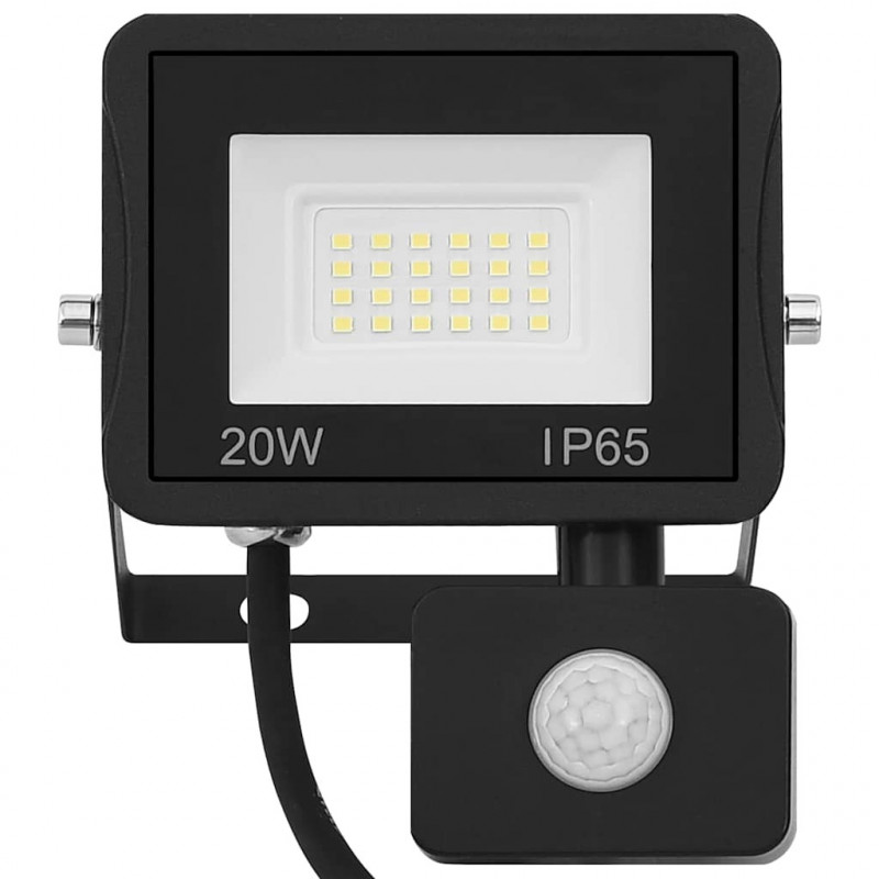 Reflektor LED z czujnikiem, 20 W, ciepłe białe światło