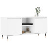 Szafka pod TV, biała, 104x35x50 cm, materiał drewnopochodny
