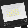 Reflektor LED z czujnikiem, 20 W, ciepłe białe światło