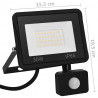 Reflektor LED z czujnikiem, 30 W, ciepłe białe światło
