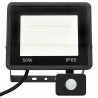 Reflektor LED z czujnikiem, 50 W, ciepłe białe światło