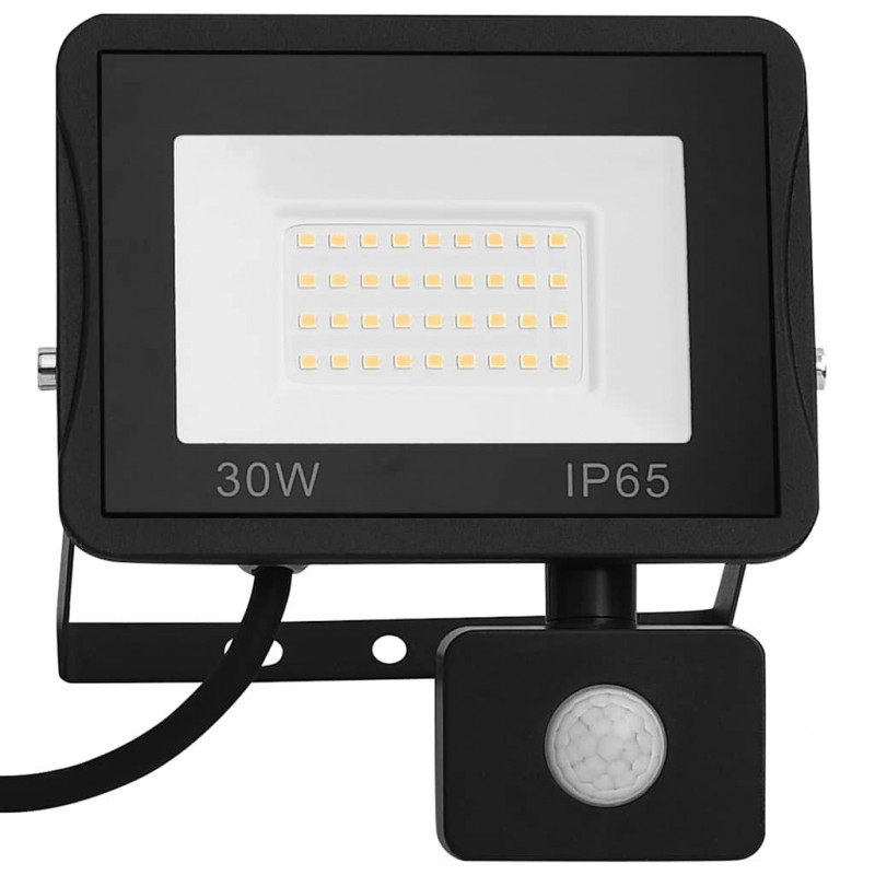 Reflektor LED z czujnikiem, 30 W, zimne białe światło