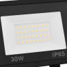 Reflektor LED z czujnikiem, 30 W, zimne białe światło