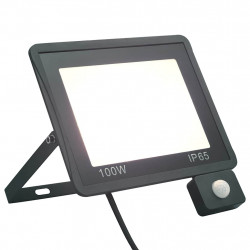 Reflektor LED z czujnikiem, 100 W, zimne białe światło