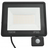 Reflektor LED z czujnikiem, 100 W, zimne białe światło