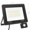 Reflektor LED z czujnikiem, 100 W, zimne białe światło