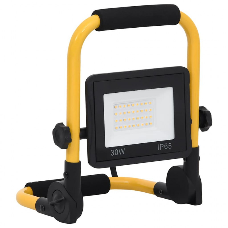 Reflektor LED z uchwytem, 30 W, ciepłe białe światło