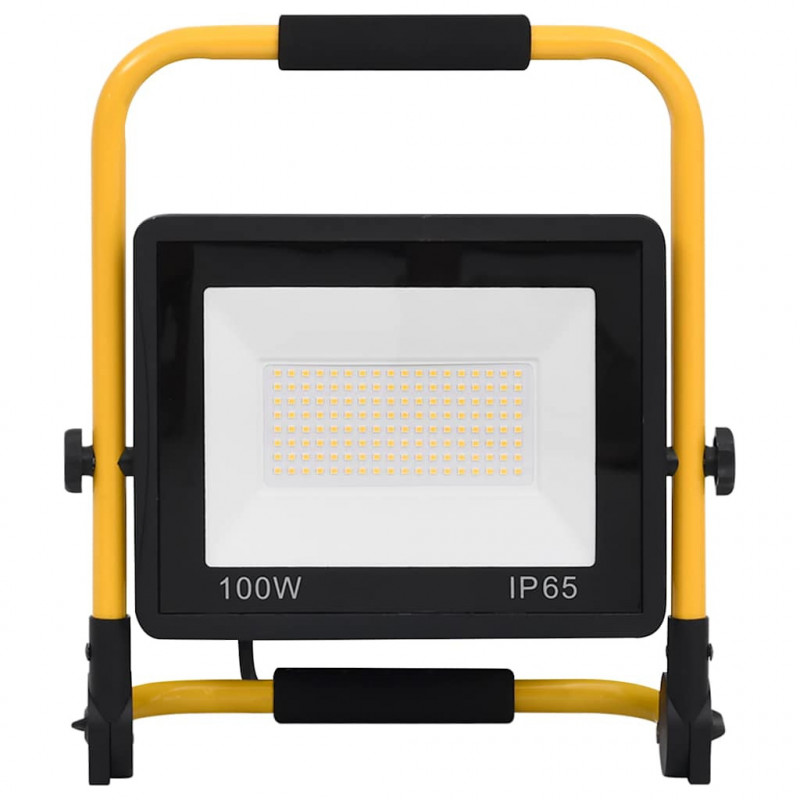 Reflektor LED z uchwytem, 100 W, ciepłe białe światło