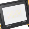 Reflektor LED z uchwytem, 100 W, ciepłe białe światło