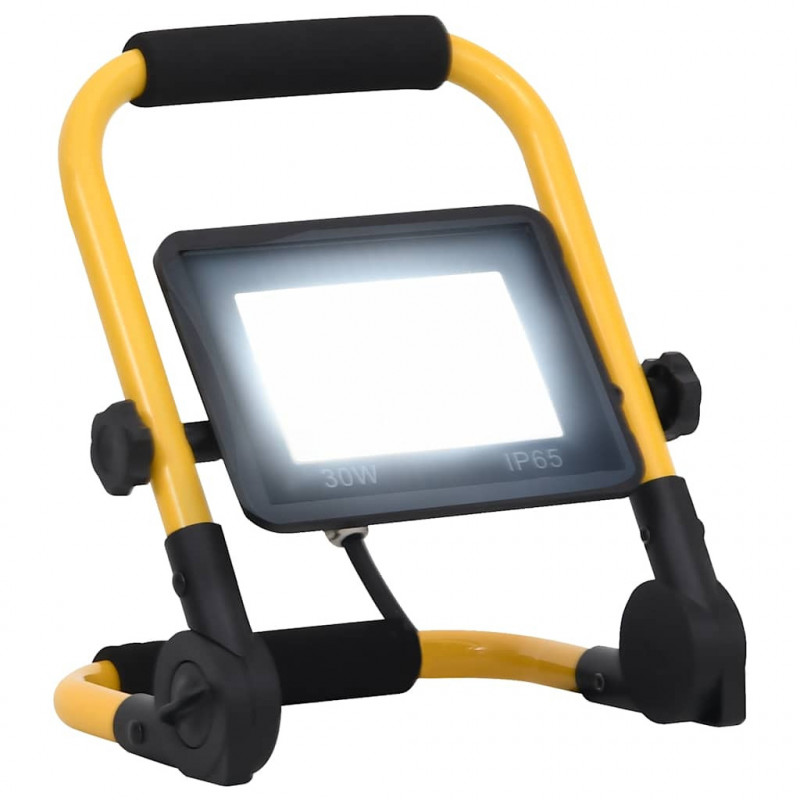Reflektor LED z uchwytem, 30 W, zimne białe światło