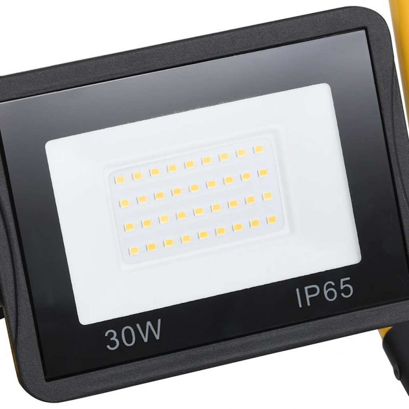 Reflektor LED z uchwytem, 30 W, zimne białe światło