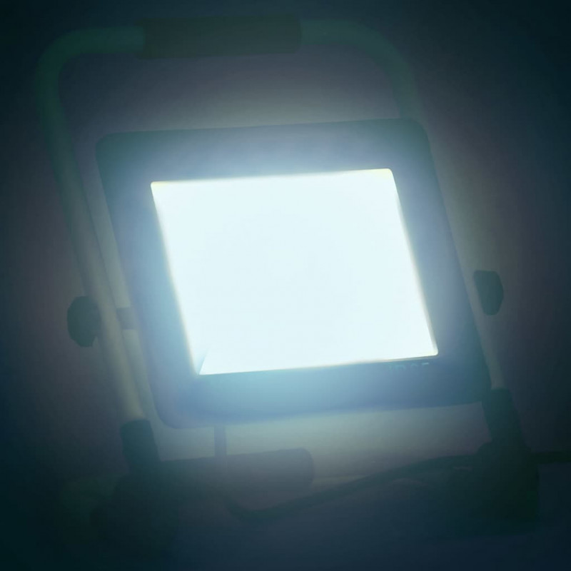 Reflektor LED z uchwytem, 100 W, zimne białe światło
