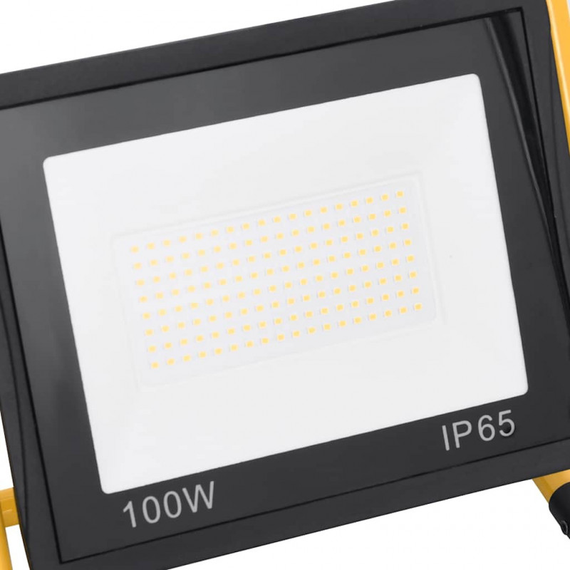 Reflektor LED z uchwytem, 100 W, zimne białe światło