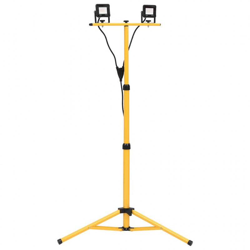 Reflektor LED ze stojakiem, 2x10 W, ciepłe białe światło