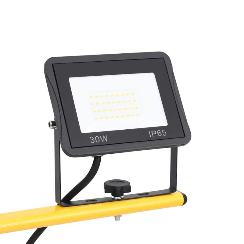 Reflektor LED ze stojakiem, 2x30 W, ciepłe białe światło