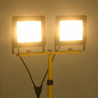 Reflektor LED ze stojakiem, 2x100 W, ciepłe białe światło