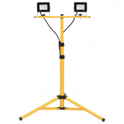 Reflektor LED ze stojakiem, 2x20 W, zimne białe światło