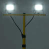Reflektor LED ze stojakiem, 2x20 W, zimne białe światło