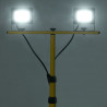 Reflektor LED ze stojakiem, 2x30 W, zimne białe światło