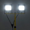 Reflektor LED ze stojakiem, 2x50 W, zimne białe światło