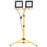 Reflektor LED ze stojakiem, 2x100 W, zimne białe światło